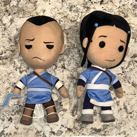 Quantum Mechanix - Avatar The Last Airbender Sokka Q-Pals‎ Plush 2 pieces - Picture 1 of 2